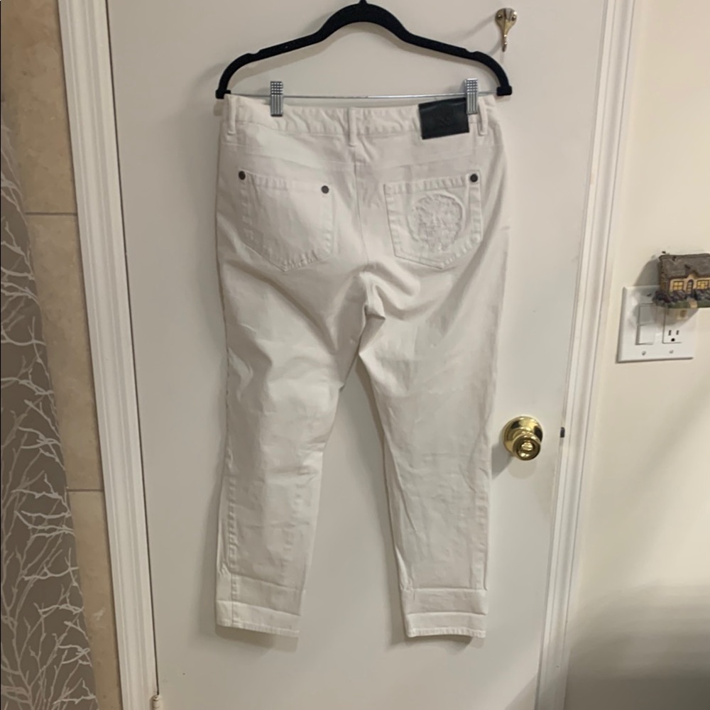 Vince Camuto White Denim Jeans in Sz 10 - Picture 7 of 11